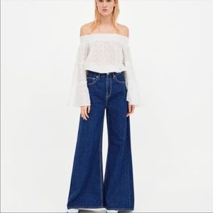 Zara High Waist Flare Jeans